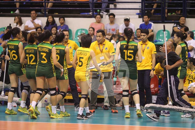 FEU coach Shaq delos Santos pleased to see Lady Tamaraws show grit under pressure
