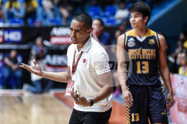 Coach Topex Robinson in no celebratory mood after Lyceum's hard-earned first win in NCAA