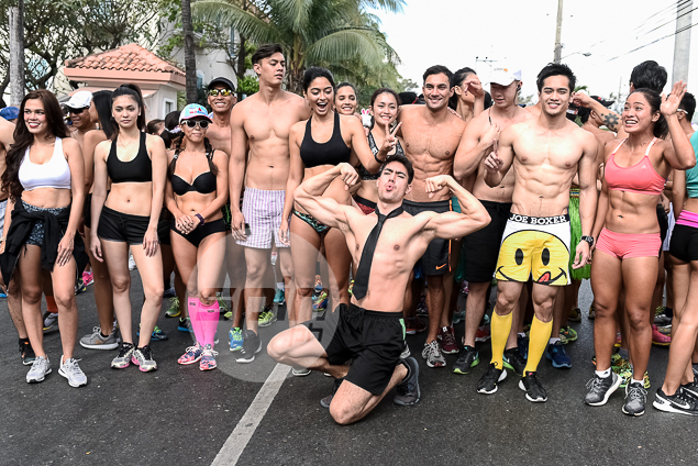 Top athletes let hair down to take part in Century Tuna Underpants Run